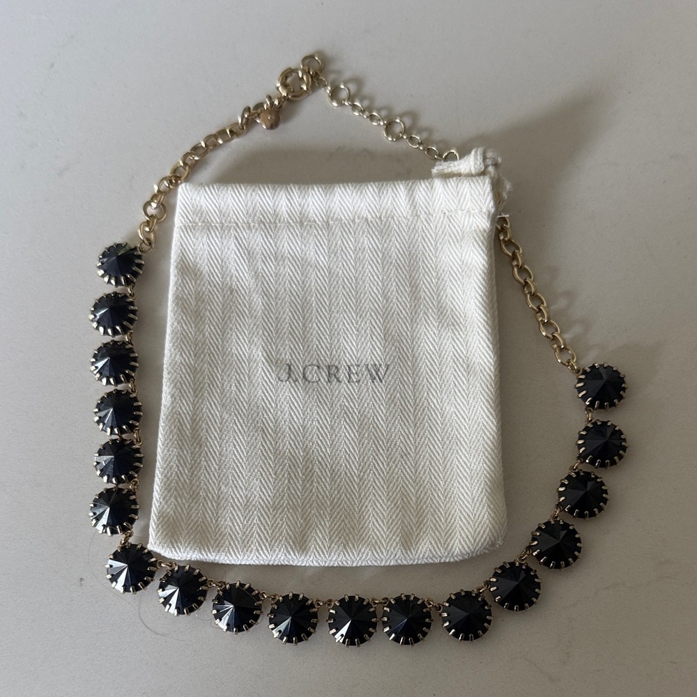 J. Crew Blue and Gold Necklace - Picture 2 of 6